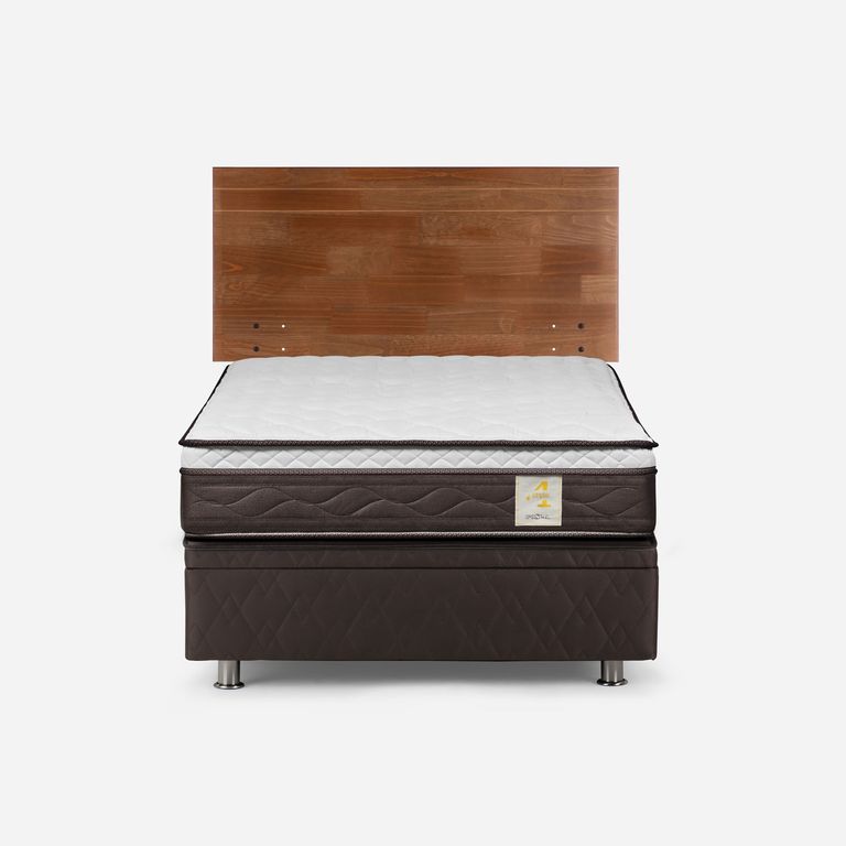 ROSEN Cama baúl New Style 4 Plus Plus 1.5 Plazas x 2.00 mt + Respaldo