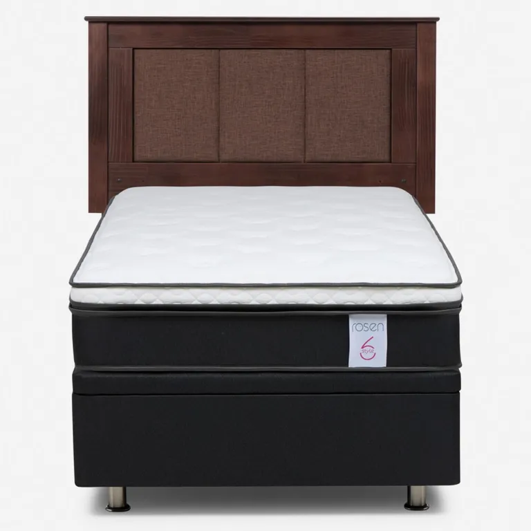 Cama baúl New Style 6 1 Plaza x 2.00 mt + Respaldo