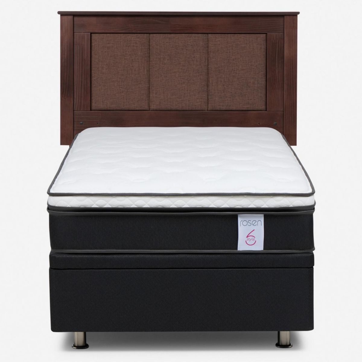 ROSEN - Cama baúl New Style 6 1 Plaza x 2.00 mt + Respaldo Rosen