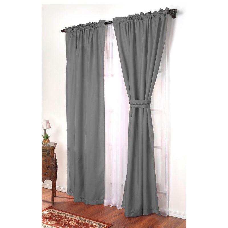 DORAL - Set De Cortinas Decorativa Poliéster 140X220 Cm Doral
