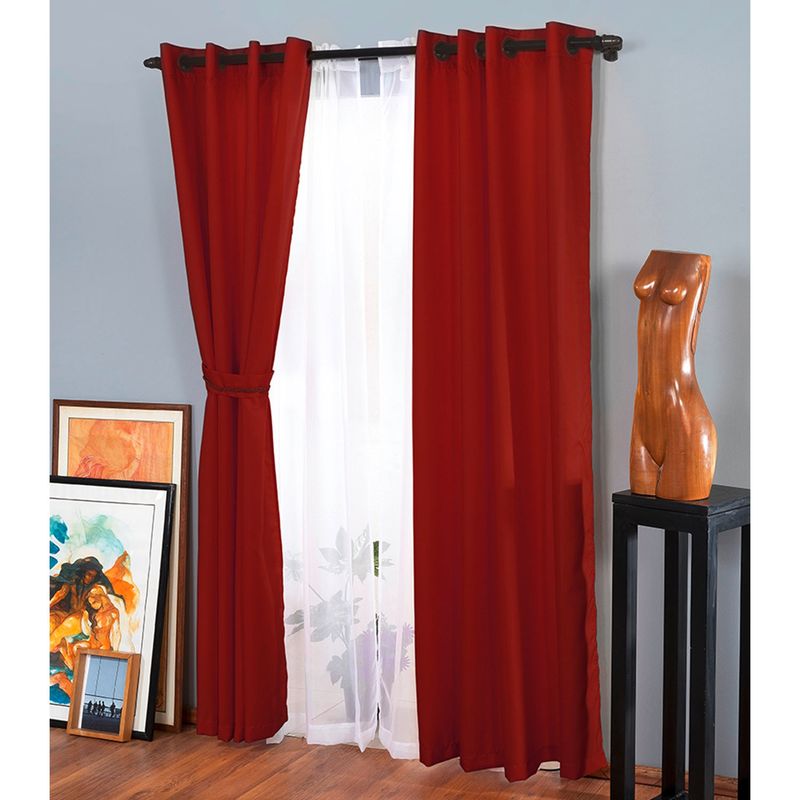 DORAL - Set De Cortinas Decorativa Poliéster 140X220 Cm Doral