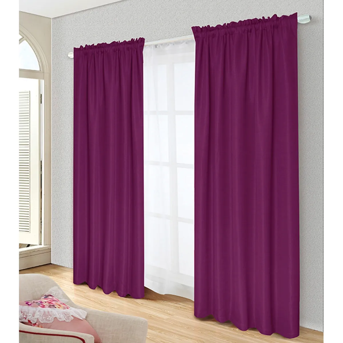 DORAL - Set De Cortinas Decorativa 140X220 Cm Doral