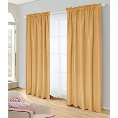 DORAL - Set De Cortinas Decorativa Poliéster 140X220 Cm