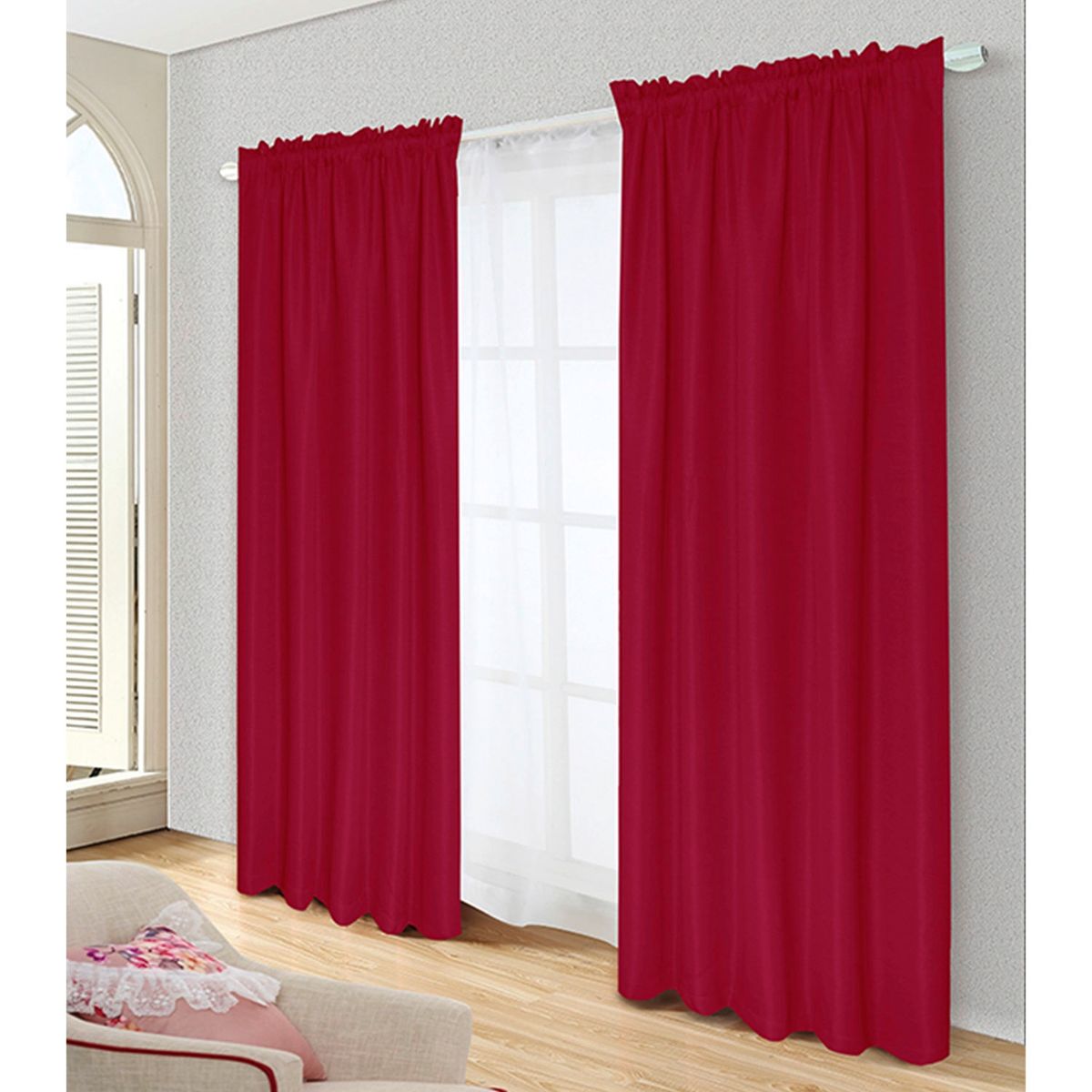 DORAL - Set De Cortinas Decorativa Poliéster 140X220 Cm Doral