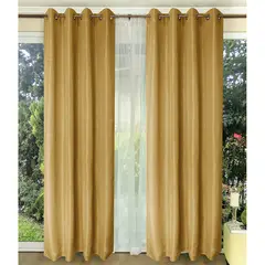 DORAL - Set De Cortinas Decorativa Poliéster 140X220 Cm