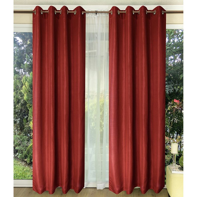DORAL - Set De Cortinas Decorativa Poliéster 140X220 Cm Doral