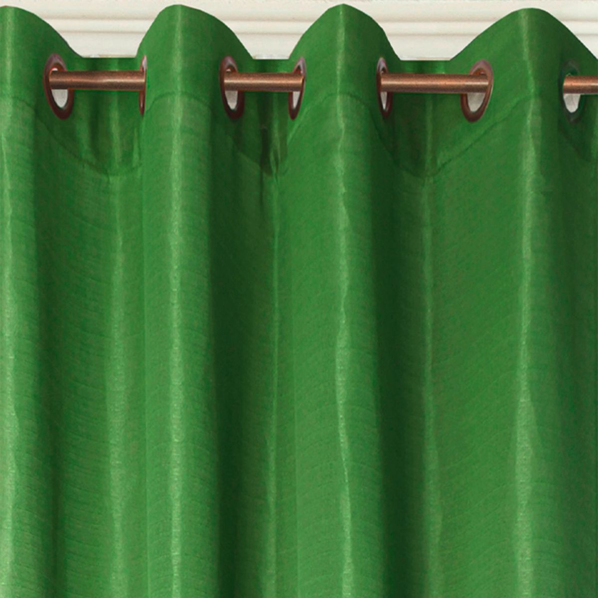 DORAL - Set De Cortinas Rústico Tabat 8 Piezas Arg Verde Doral