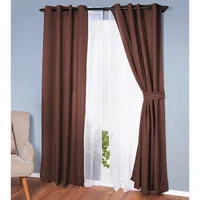 Set De Cortinas Decorativa Poliéster 140X220 Cm