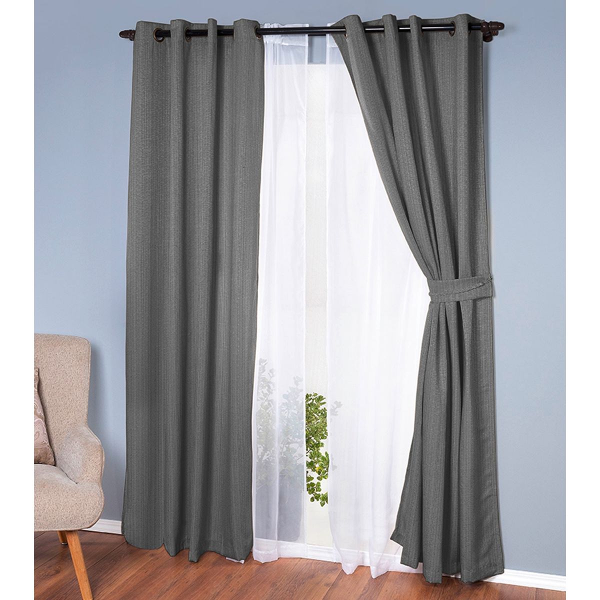 DORAL - Set De Cortinas Decorativa 140X220 Cm Doral