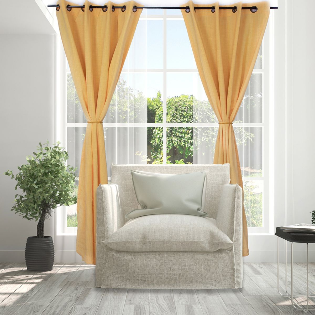 DORAL - Set De Cortinas Decorativa 140X220 Cm Doral