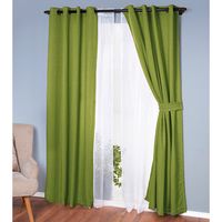 Set De Cortinas Decorativa Poliéster 140X220 Cm