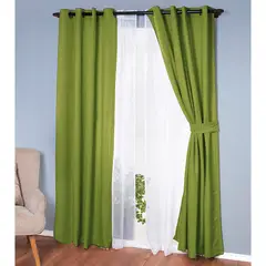 DORAL - Set De Cortinas Decorativa Poliéster 140X220 Cm