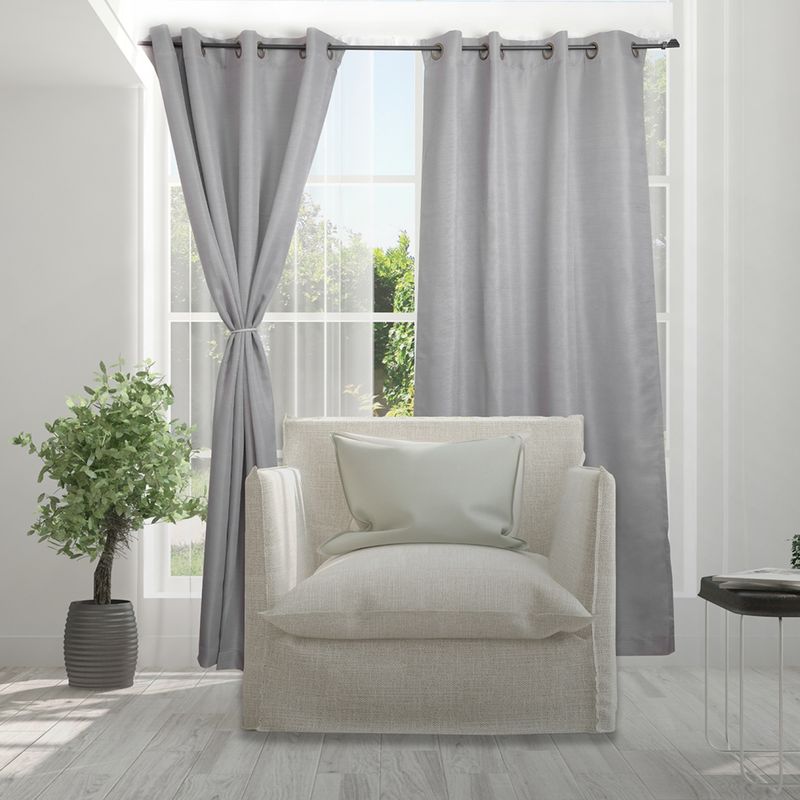 DORAL - Set De Cortinas Decorativa Poliéster 140X220 Cm Doral