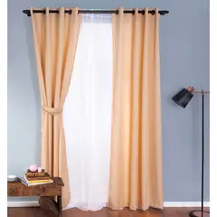 DORAL - Set De Cortinas Black Out 140X220 Cm