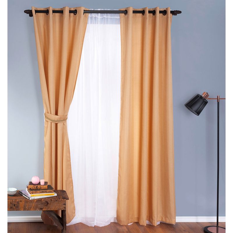 DORAL - Set De Cortinas Decorativa Poliéster 140X220 Cm Doral