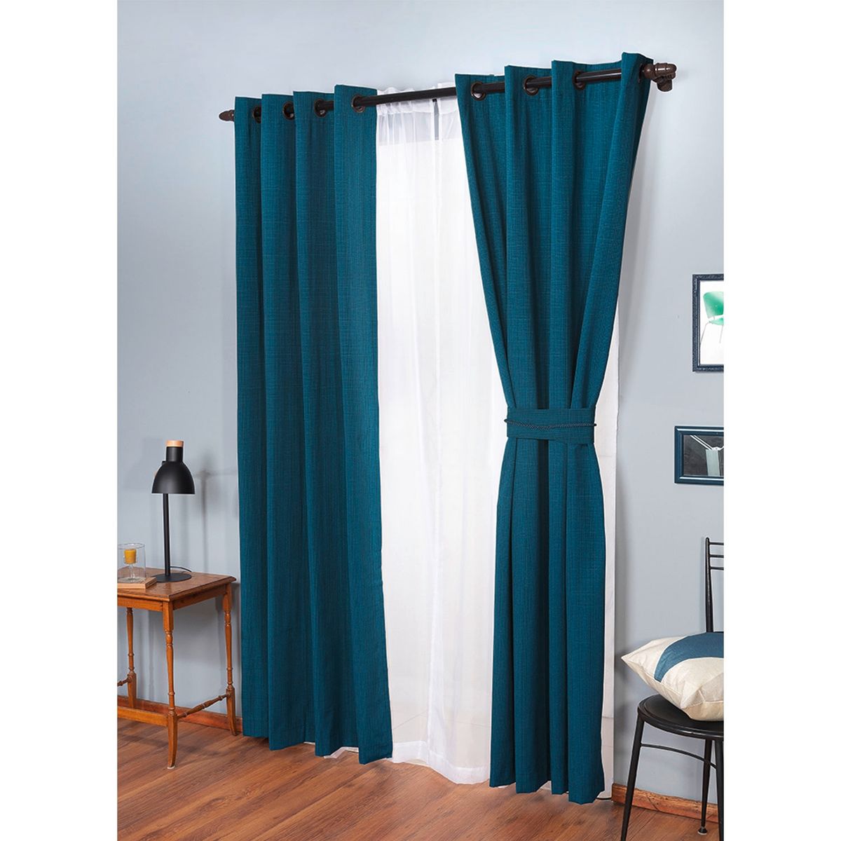 DORAL - Set De Cortinas Decorativa Poliéster 140X220 Cm Doral