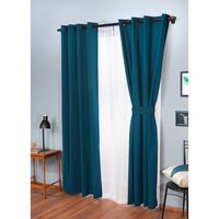 Set De Cortinas Decorativa Poliéster 140X220 Cm