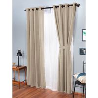 Set De Cortinas Decorativas Poliéster 140X220 Cm