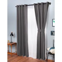 Set De Cortinas Decorativa Poliéster 140X220 Cm