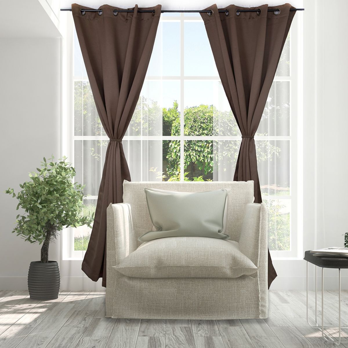 DORAL - Set De Cortinas Black Out 140X220 Cm Doral