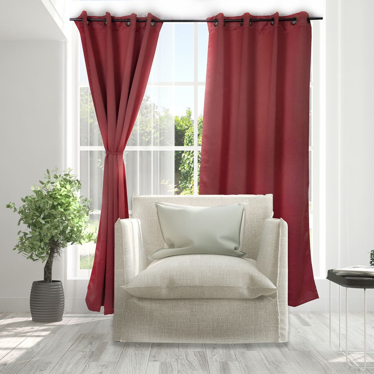 DORAL - Set De Cortinas Black Out 140X220 Cm Doral