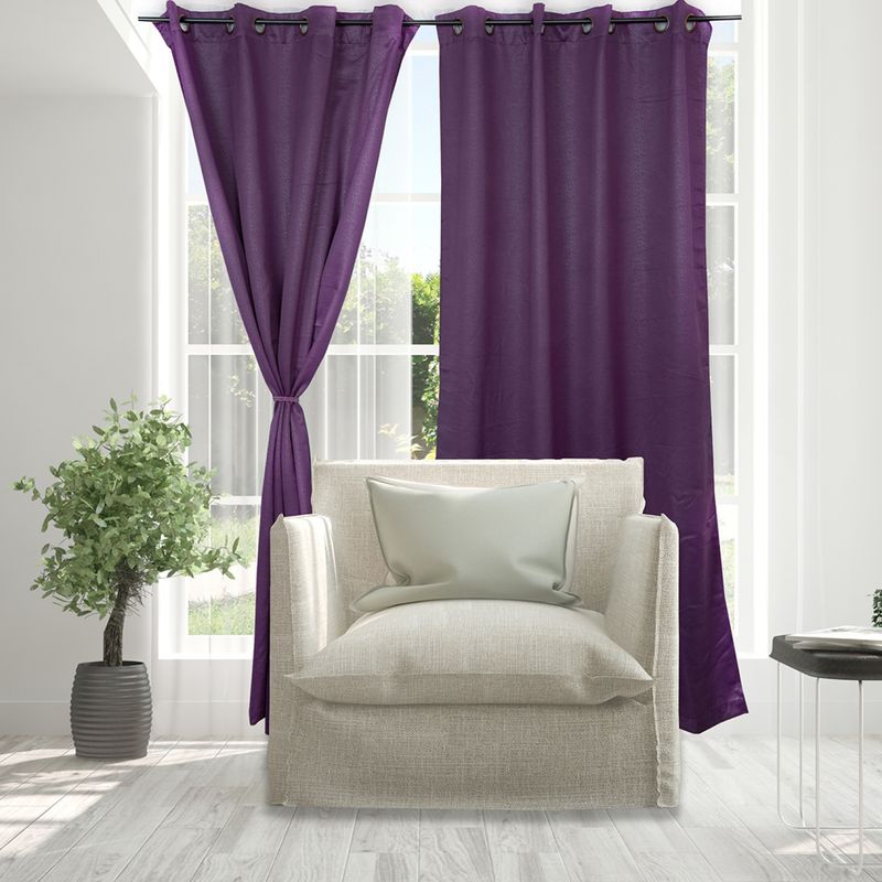 DORAL - Set De Cortinas Black Out Poliéster 140X220 Cm Doral