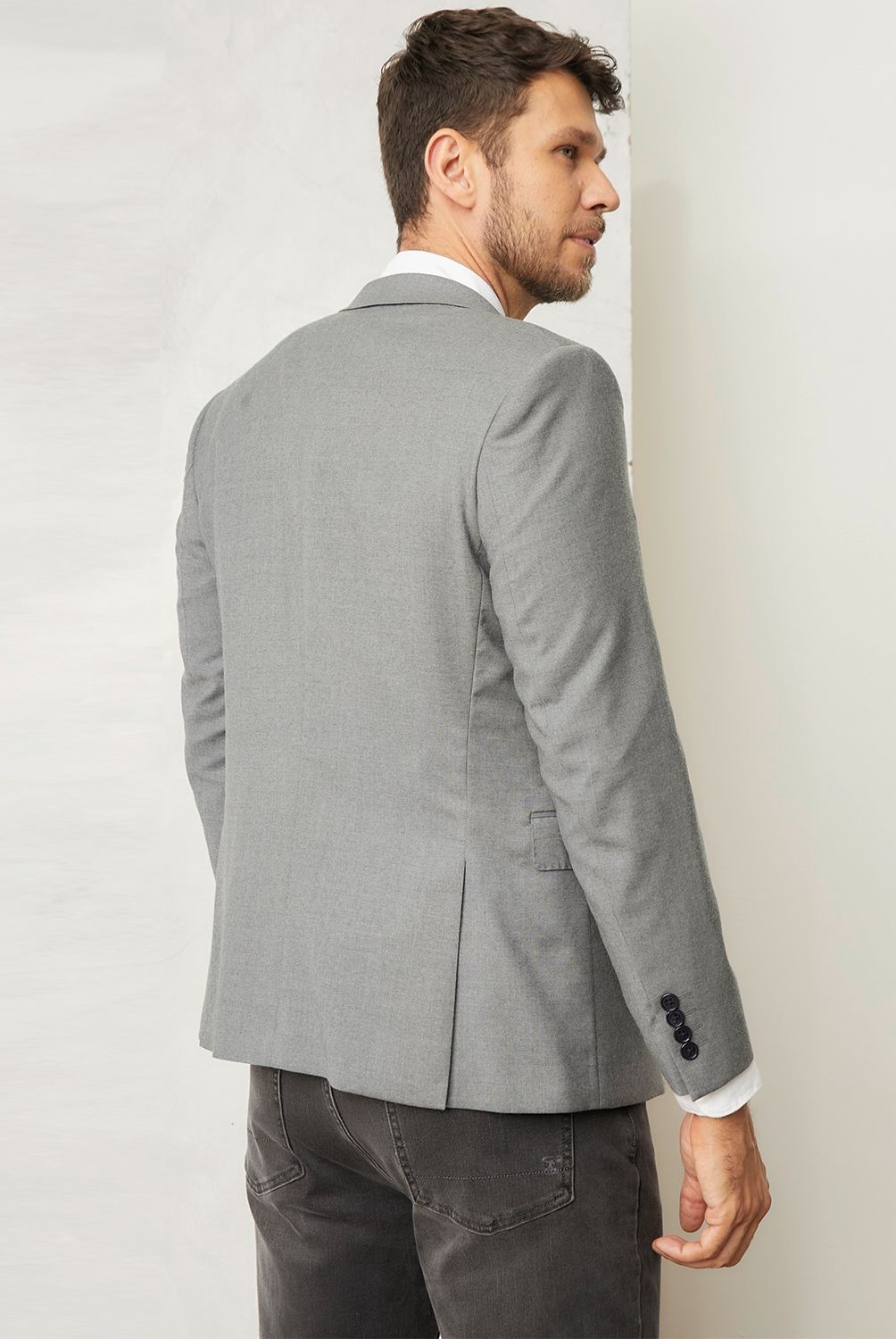 WOLF&HANK - Chaqueta Formal Hombre Wolf&Hank Slim Fit Lana