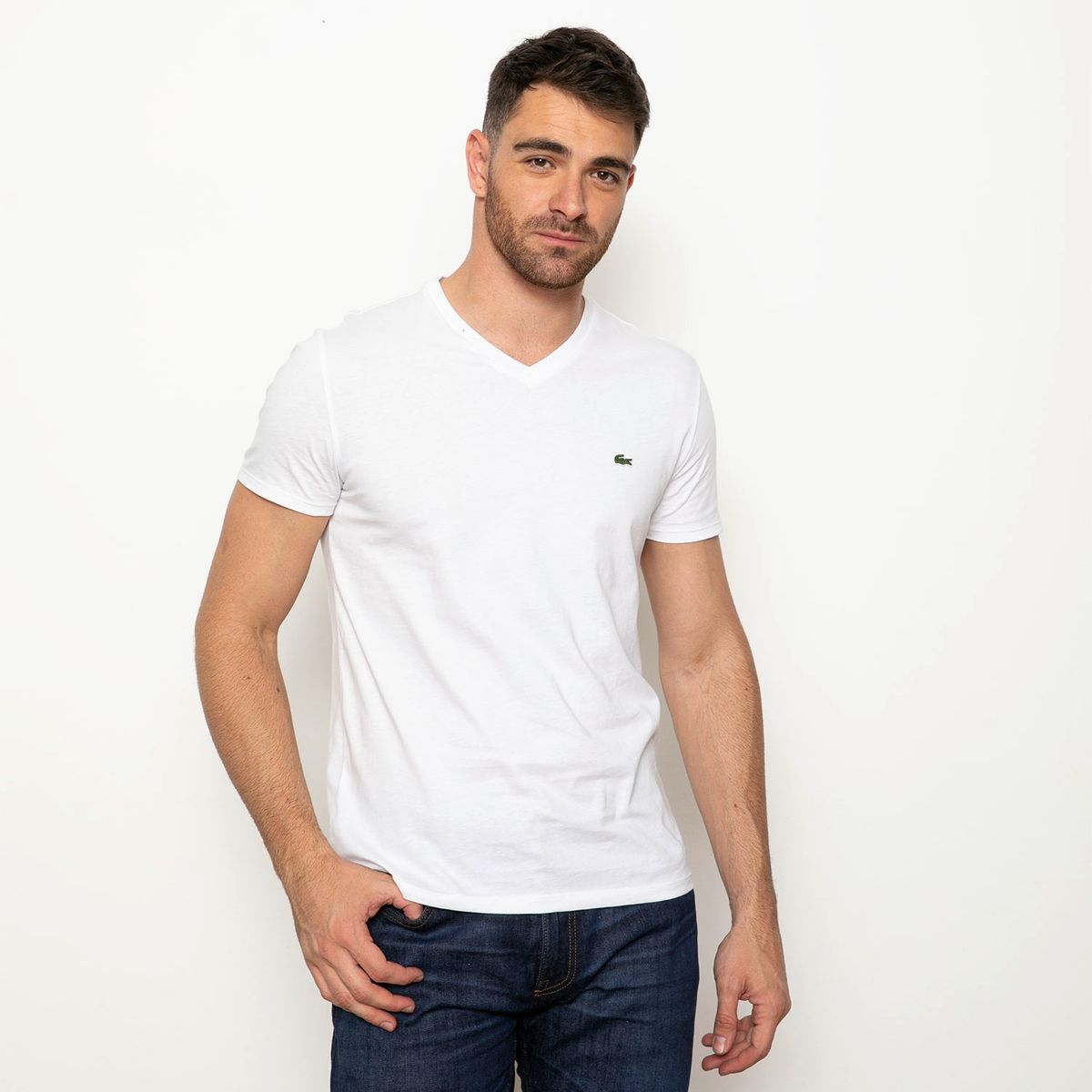 LACOSTE - Polera Shirts Hombre Algodón Lacoste