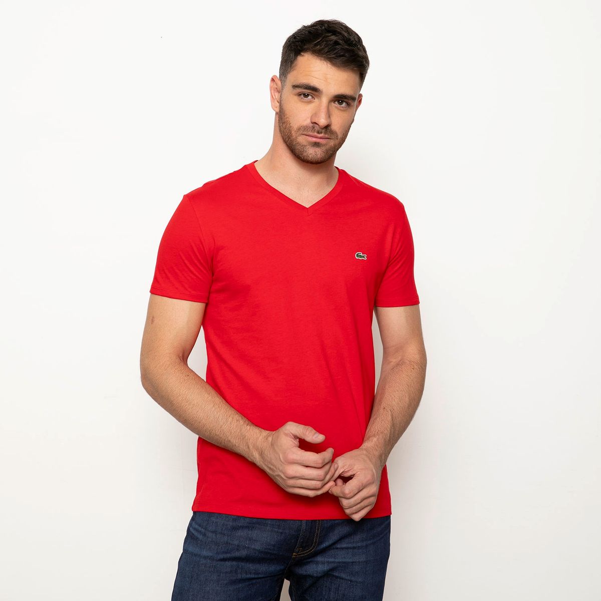 LACOSTE - Polera Shirts Hombre Algodón Lacoste