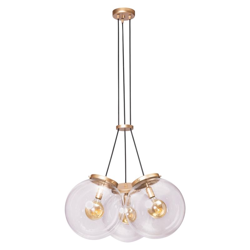 DECOCASA - Lámpara Colgante 3 Esferas Vintage 3131Dr/94 Decocasa