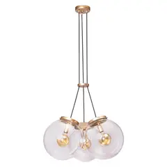 DECOCASA - Lámpara Colgante 3 Esferas Vintage 3131Dr/94