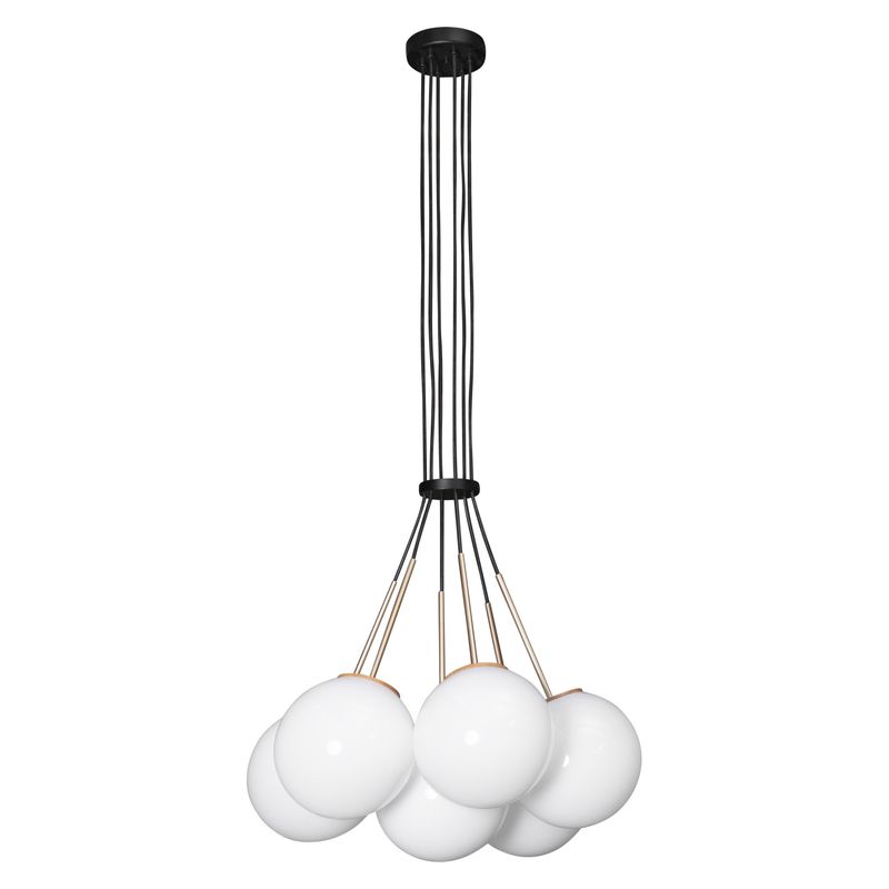 DECOCASA - Lámpara Colgante Milky 6 Sfer 20Cm 3138Ct Decocasa