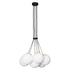 DECOCASA - Lámpara Colgante Milky 6 Sfer 20Cm 3138Ct