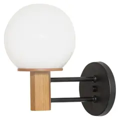 DECOCASA - Lámpara Muro Milky Esfera 15Cm 3142Ct