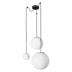 DECOCASA - Lámpara Colgante Milky Cascada 3 Focos 3153Ct