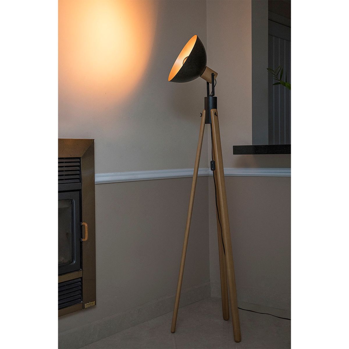 DECOCASA - Lámpara Pie Tripode Viena 3203Ct Decocasa