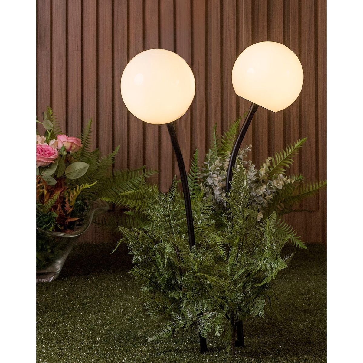 DECOCASA - Lámpara Exterior Sfera 20Cm Fiore 3229Pt Decocasa