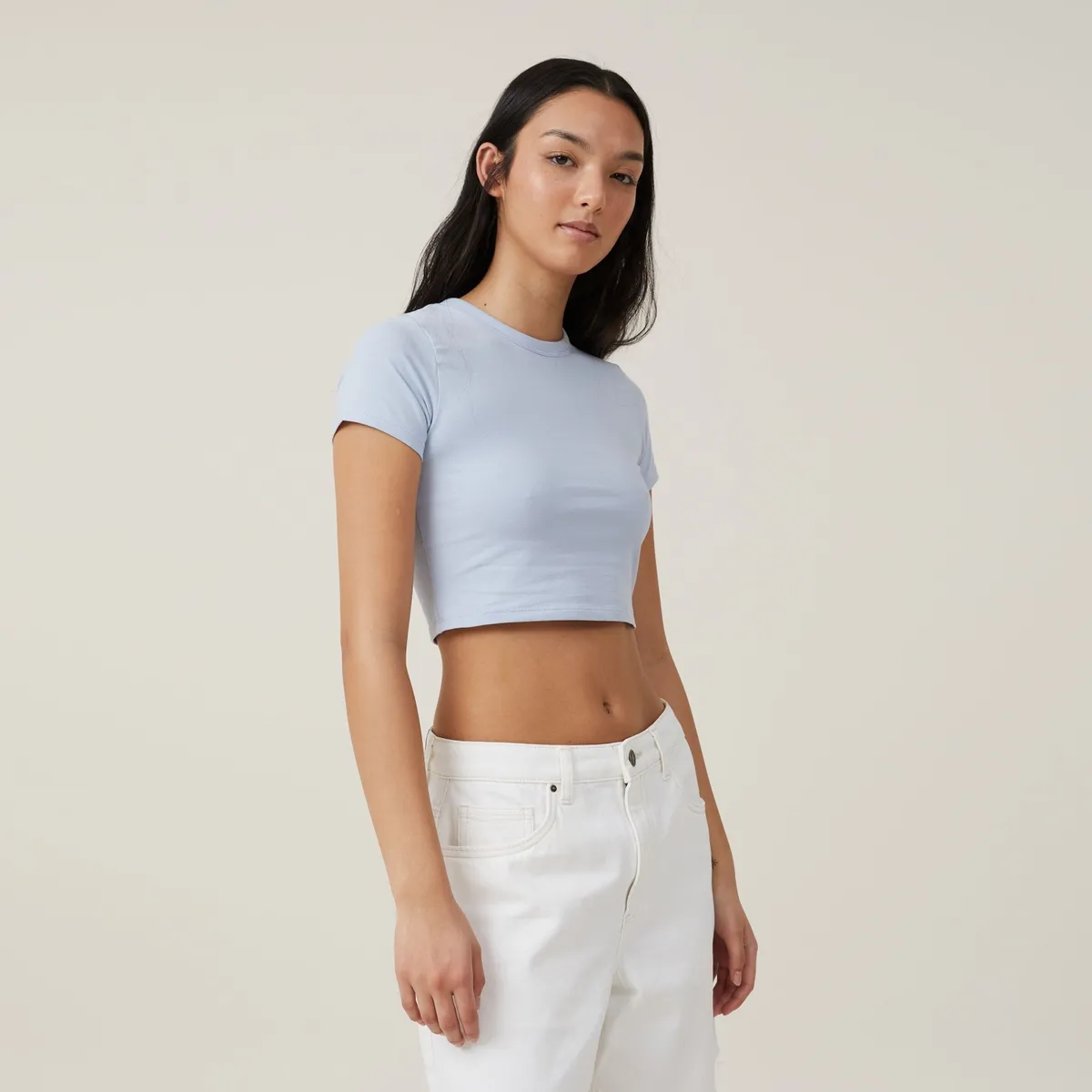 COTTON ON - Crop Top Algodón Mujer Cotton On