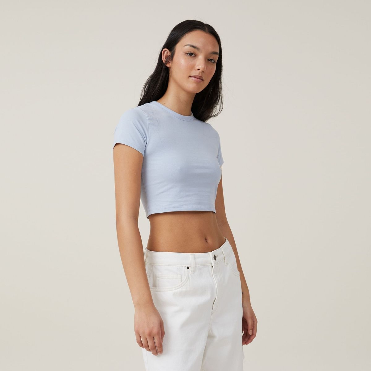 COTTON ON - Crop Top Algodón Mujer Cotton On