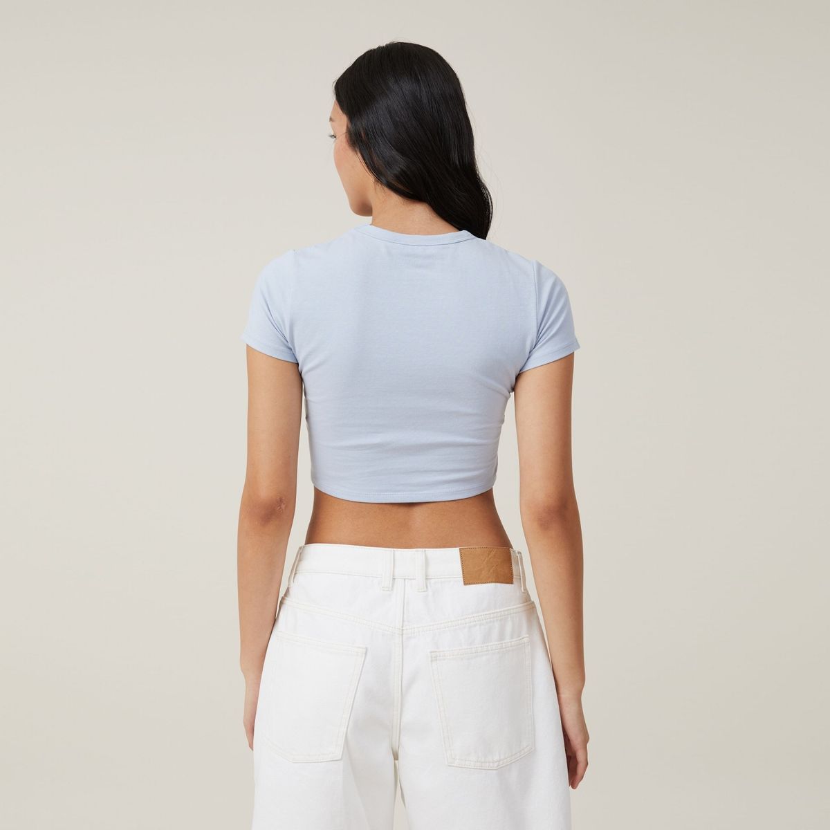 COTTON ON - Crop Top Algodón Mujer Cotton On