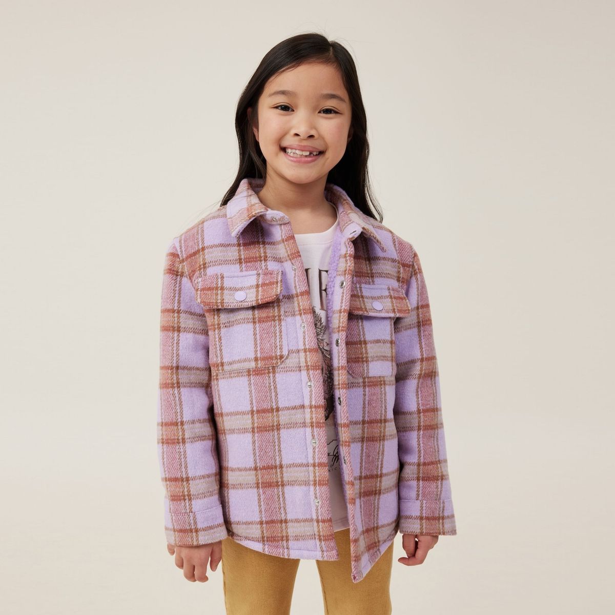 COTTON ON - Sobrecamisa Cuadros Niña Cotton On