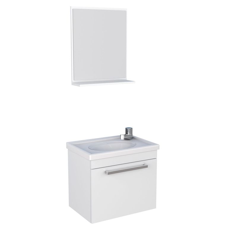VEKKAHOME Vanitorio Aéreo Con Espejo Agata