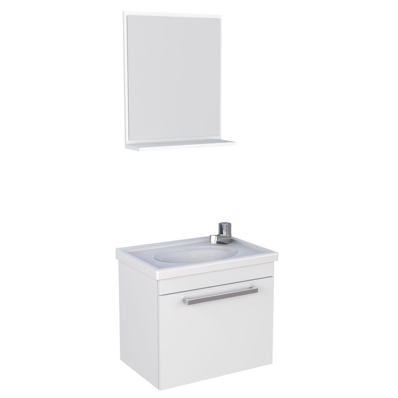 VEKKAHOME - Vanitorio Aéreo Con Espejo Agata Vekkahome
