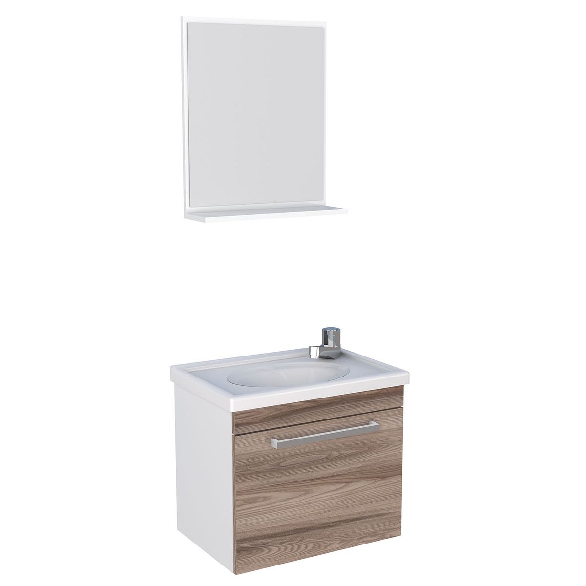 VEKKAHOME - Vanitorio Aéreo Con Espejo Agata Vekkahome