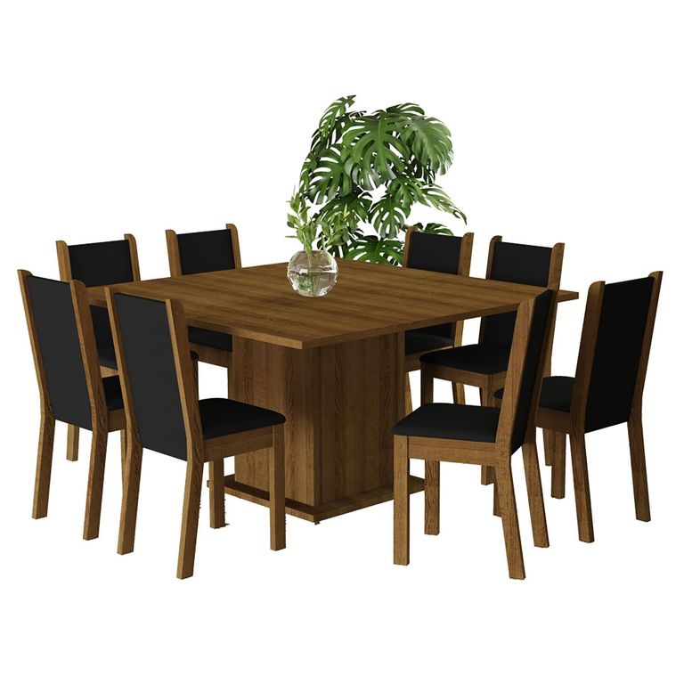 VEKKAHOME Juego De Comedor 8 Sillas Clarice Greco