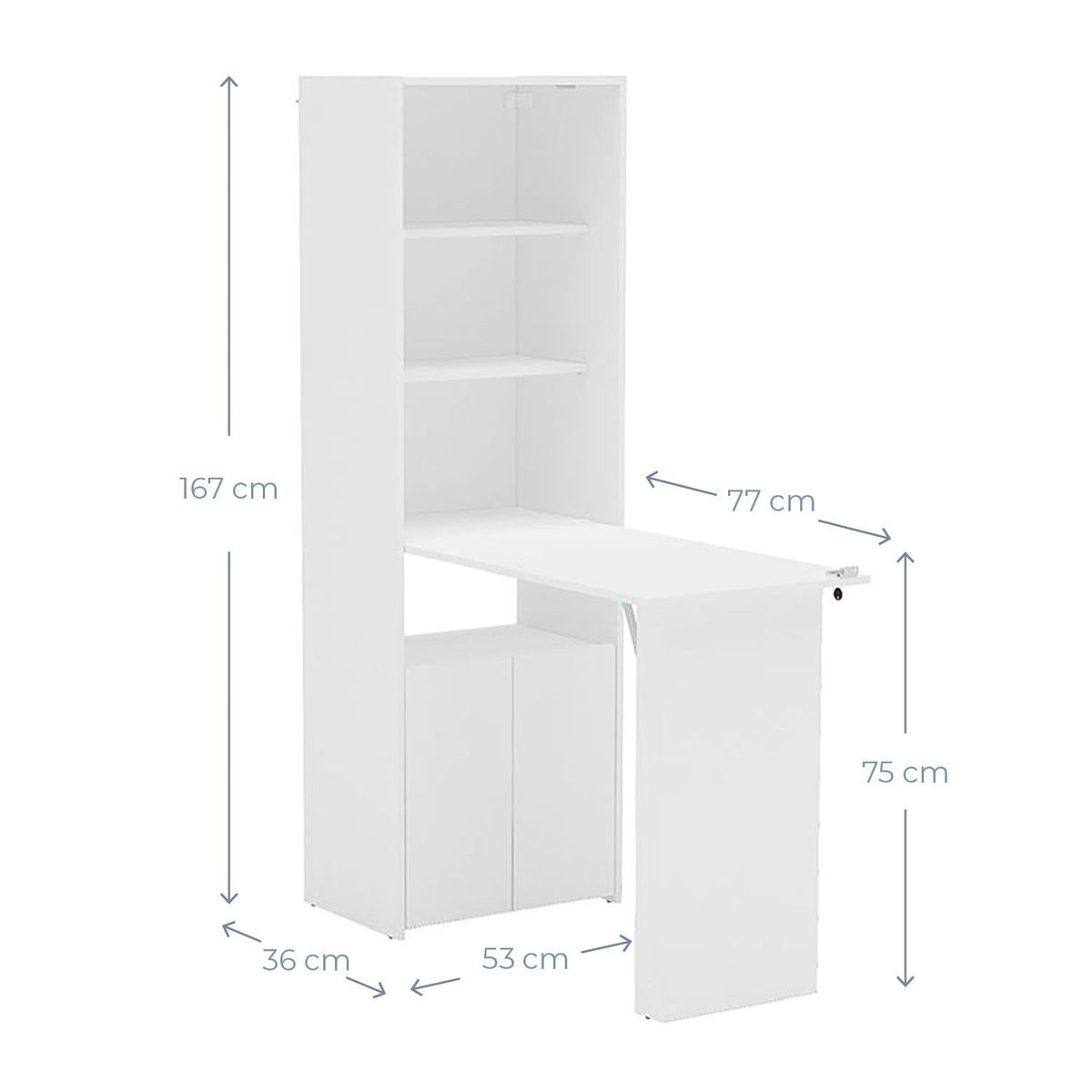 VEKKAHOME - Mesa De Cocina Plegable Vekkahome