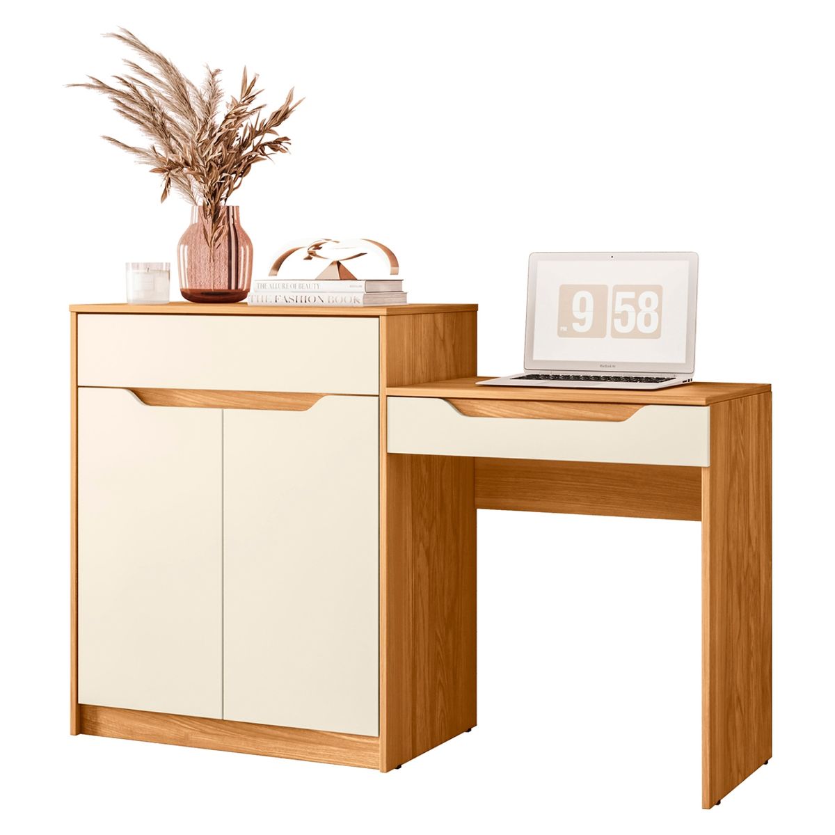 VEKKAHOME - Tocador Trend 2 Puertas + 1 Cajón Vekkahome