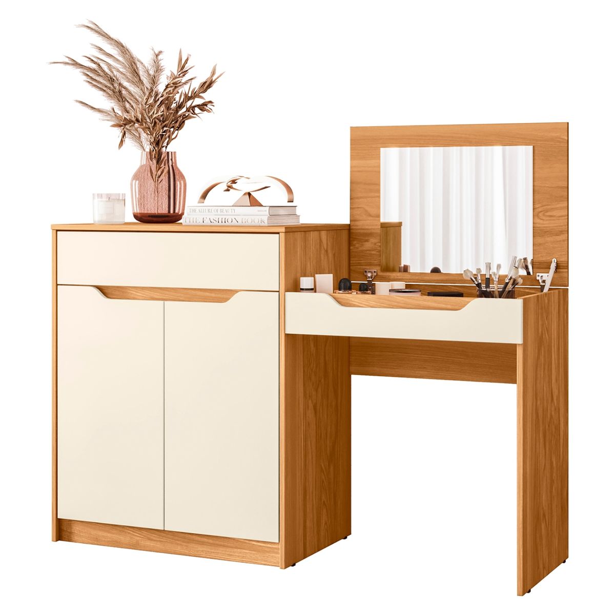 VEKKAHOME - Tocador Trend 2 Puertas + 1 Cajón Vekkahome