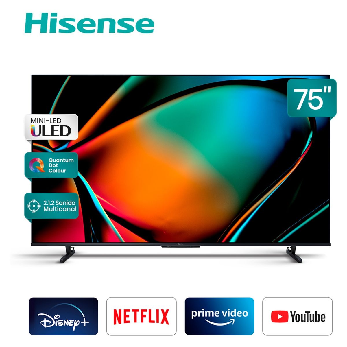 HISENSE - Mini LED Smart TV 75" 75U85MK 4K Ultra HD Google TV Hisense