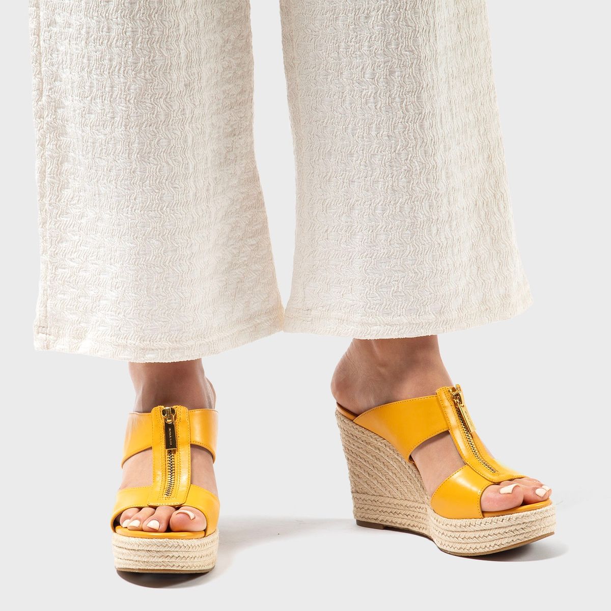 MICHAEL KORS - Sandalias Cuero Mujer Naranjo Michael Kors